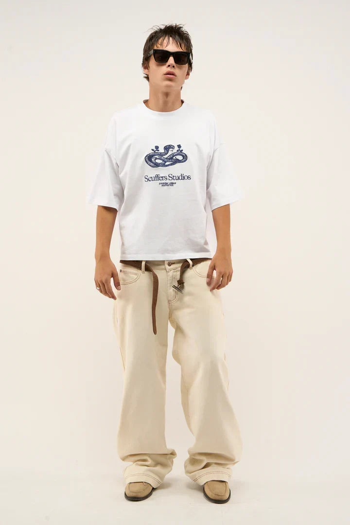 Scuffers Snake White T-Shirt