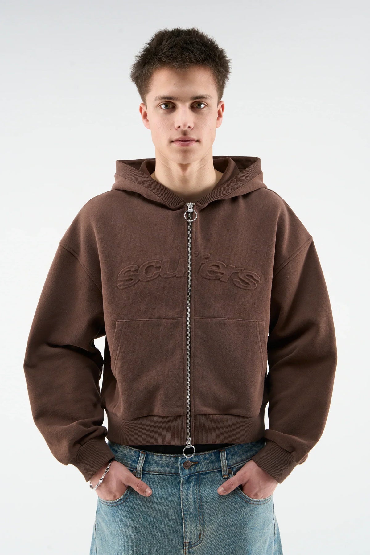 Scuffers Bullet Brown Zipper