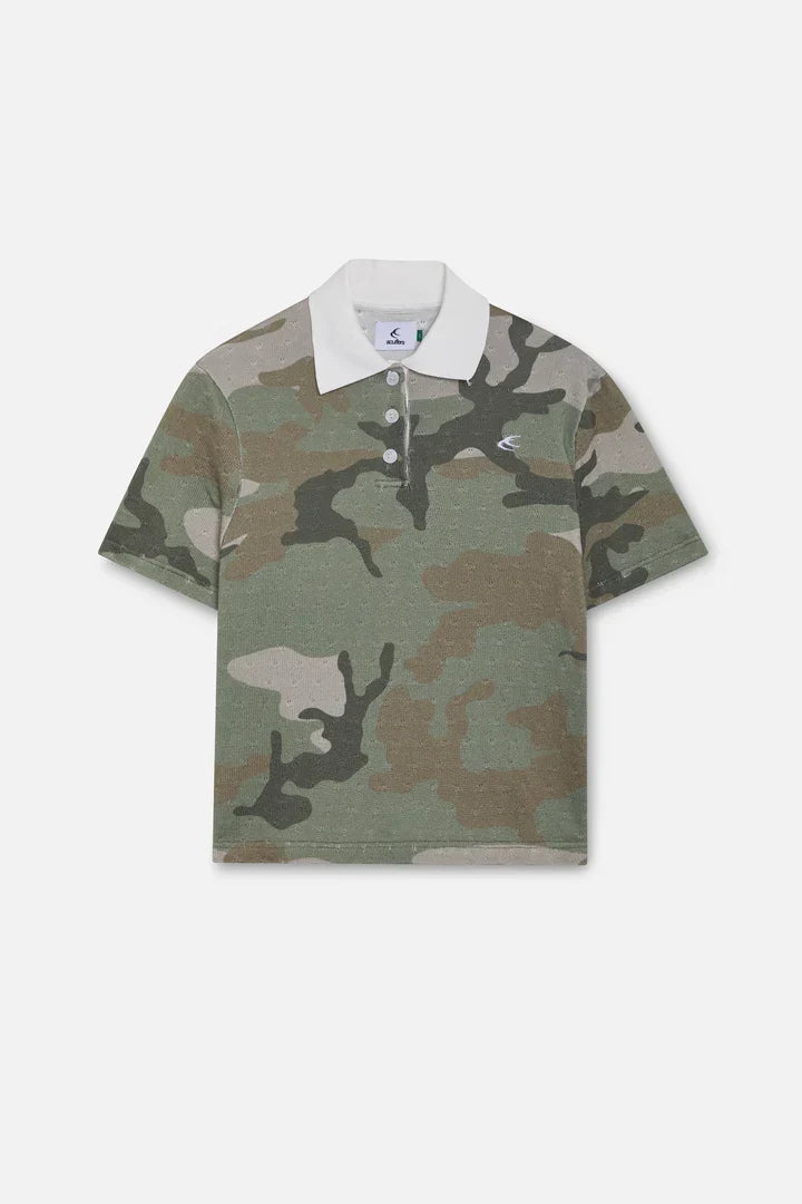Scuffers Openwork Camo Polo