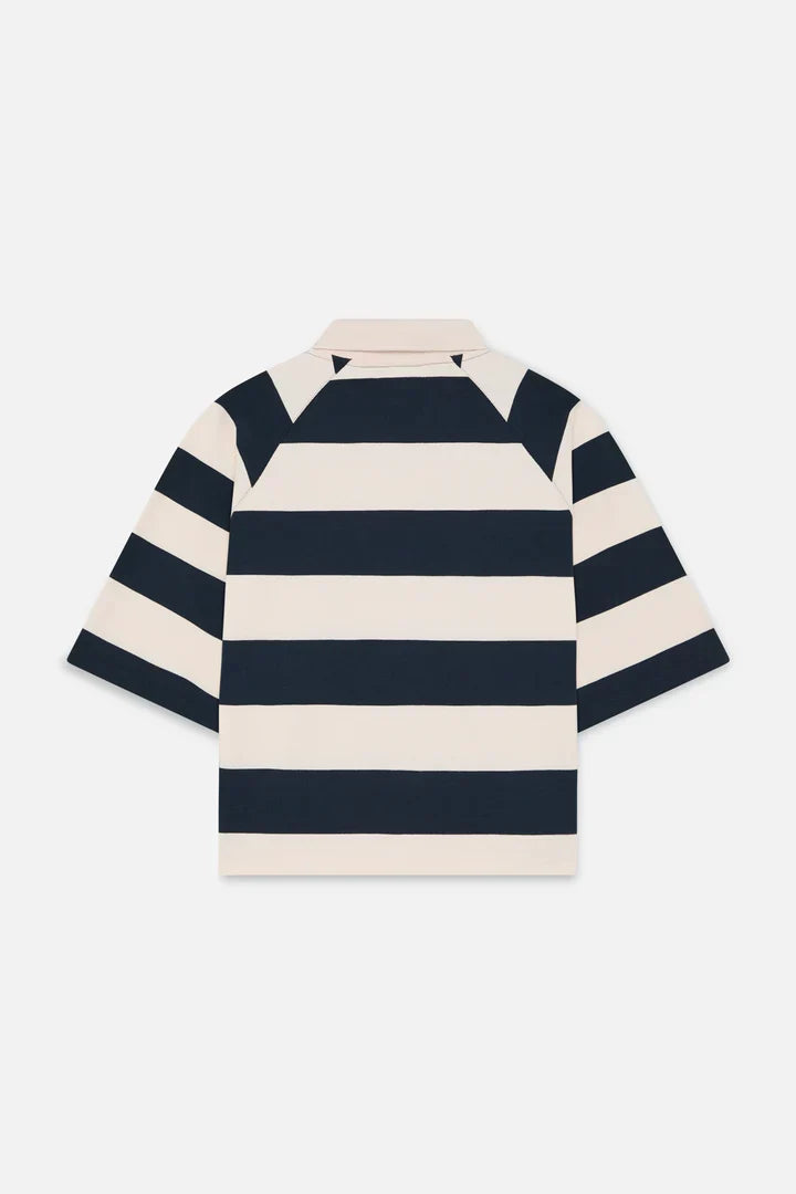 Scuffers Signature Navy Striped Polo