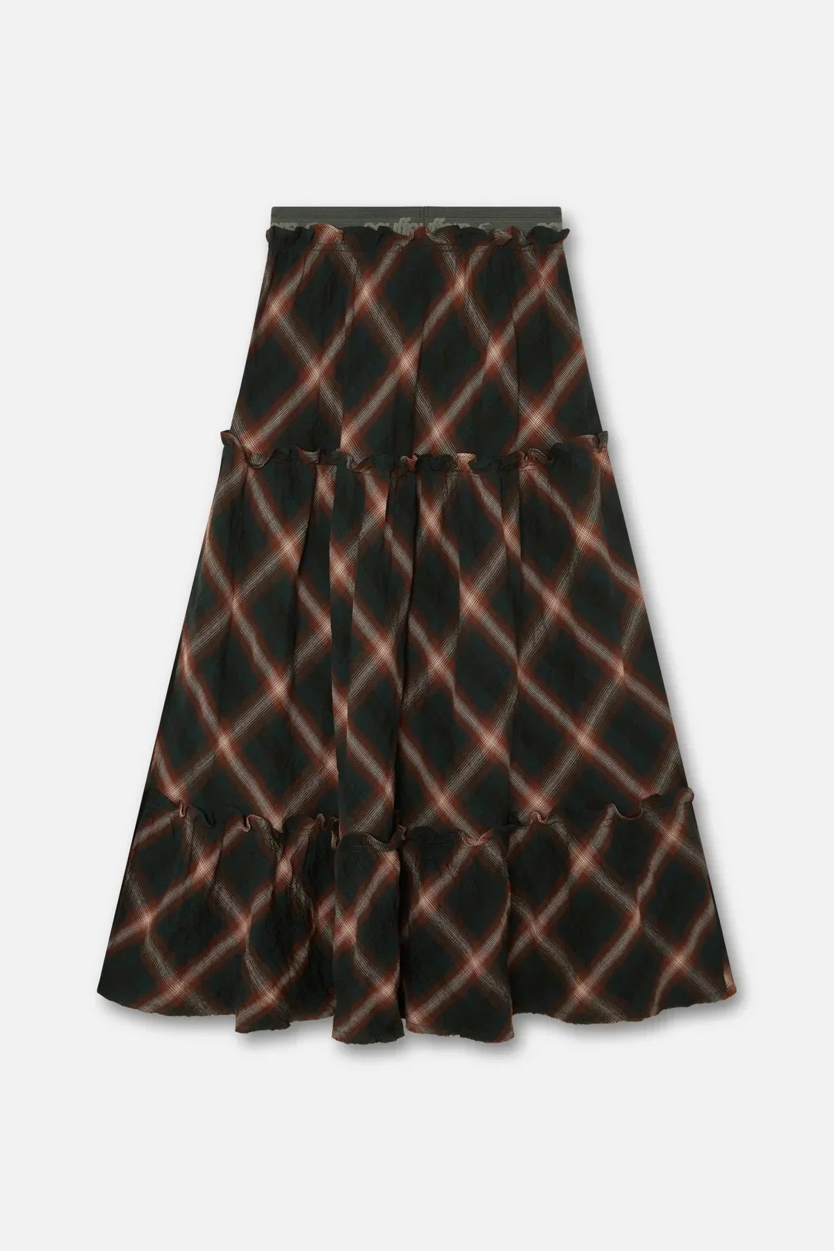 Scuffers Tartan Midi Skirt